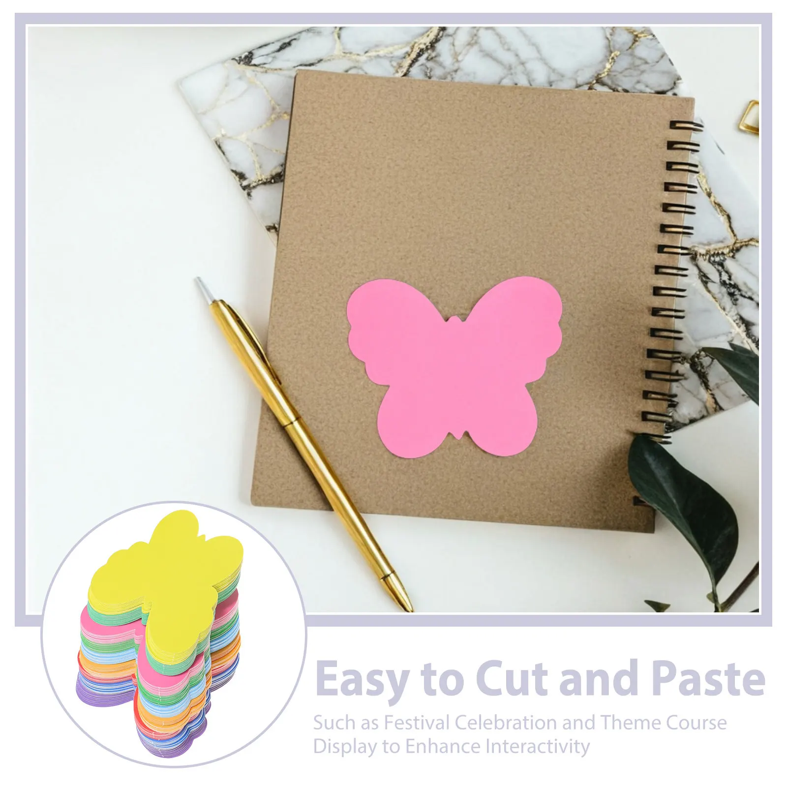 108Pcs Butterfly Cutouts Paper Classroom Decor Bulletin Board Spring Summer Theme Sturdy Cardstock Educational Display