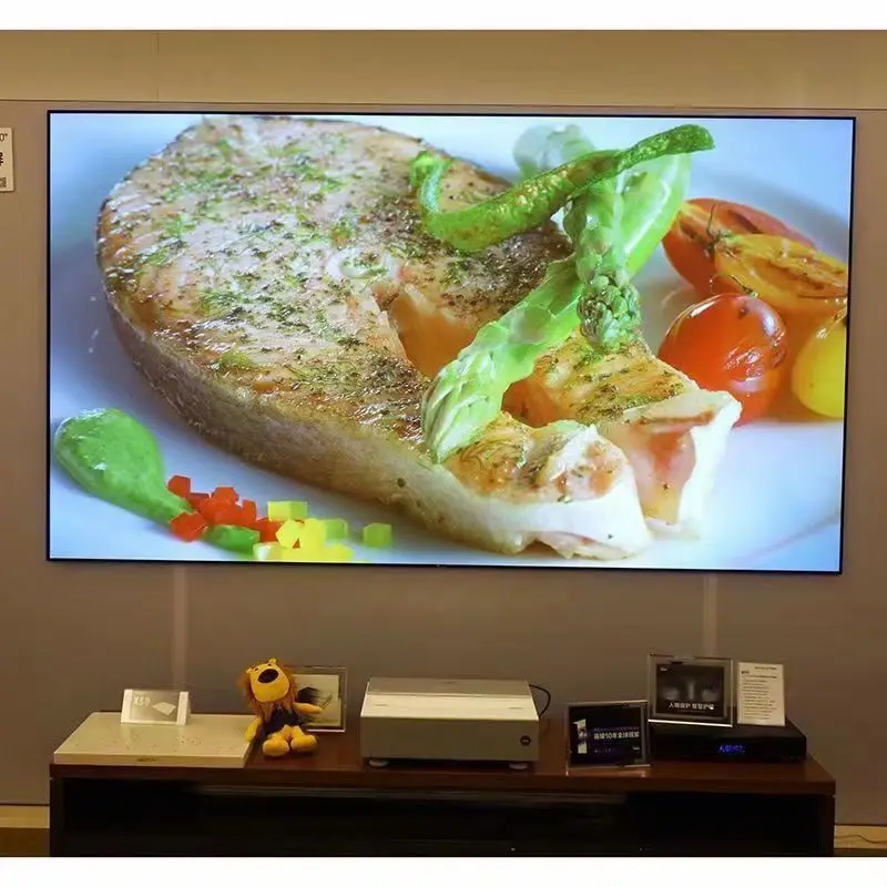 ALR Fresnel Projector Screen with 9mm Fixed Frame Ambient Light Rejection 4k 3D for UST/Long Throw Laser Projector Customized
