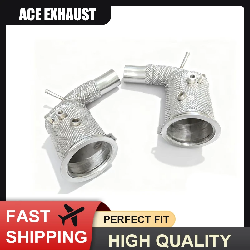 

ACE for Porsche 911 992 3.0T High Flow Exhaust Downpipe SUS304 High Quality Exhaust Header with Catalytic Converter Exhaust Pipe