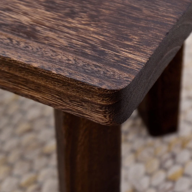 Ergonomic Solid Wooden Stool Furniture Splinter Proof Edges Weight Bearing Design Perfect for Kitchen Lounge high quality