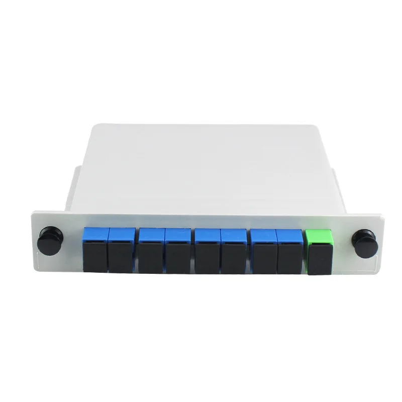 SC-UPC PLC 1X8 Splitter Fiber Optical Box Planar Waveguide Type Optical Splitter Fiber Optic Splitter