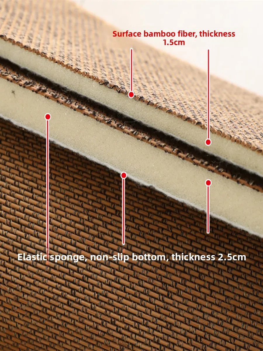 

Japanese Sle Tat Floor Mat Living Room Bedroom Bamboo Woven Carpet Bamboo Rattan Cooling Bede Blanket Window Pad