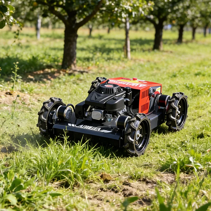 Customized Fast Delivery Professional Wheeled Remote Control Lawn Mower 500Mm Cutting Width For Courtyard Lawn