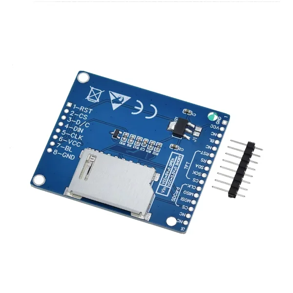 1.8-inch TFT LCD display module PCB base board SPI serial port 4 IO