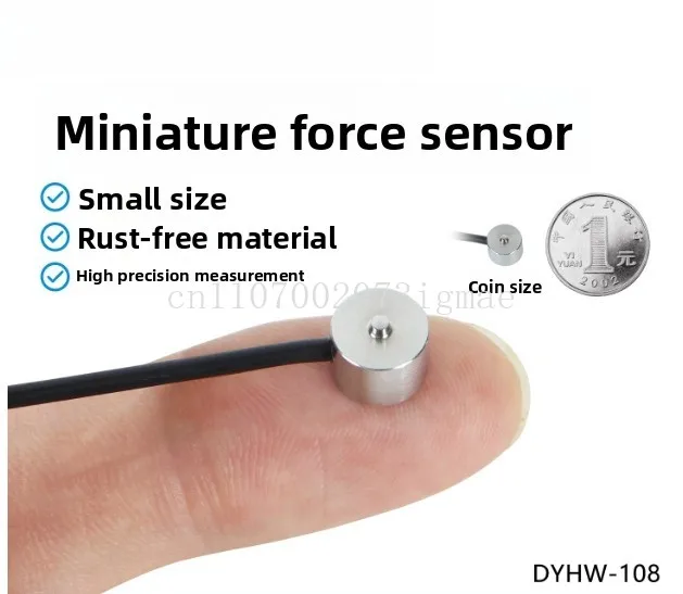 High-precision miniature pressure sensor weighing button type force measurement automation equipment small induction 108