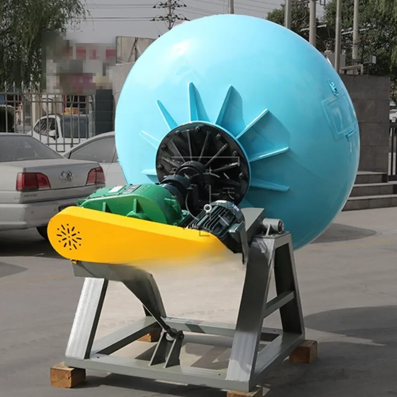 Earth metal powder, round pot granulator, spherical granulation production line