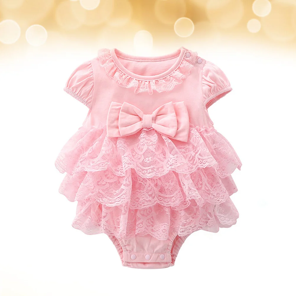 

Cotton Lace Jumpsuit for Baby Girls Summer Cool Outfit Suitable Daily Wear Party Pageant Holiday Special Situation