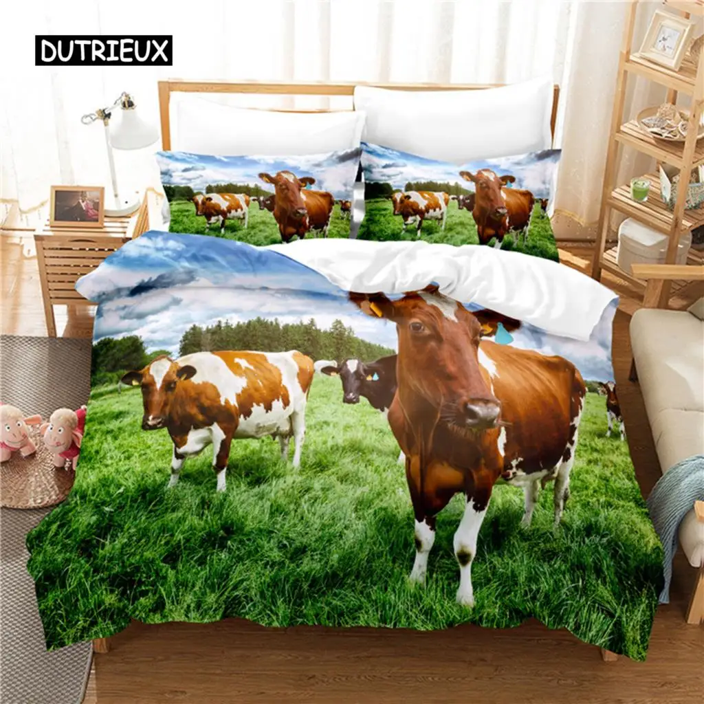 

Cow Bedding Set Duvet Cover Set 3d Bedding Digital Printing Bed Linen Queen Size Bedding Set Fashion Design