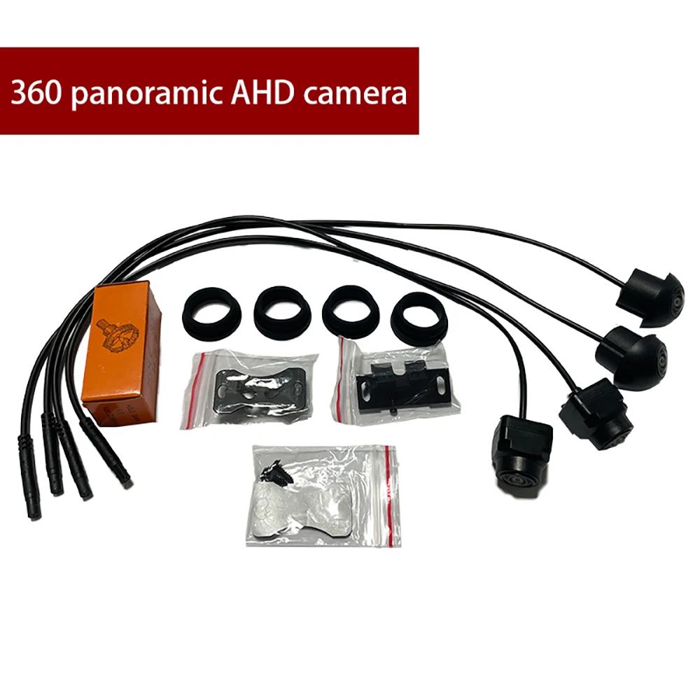 1080P / 720P 360 Panoramic Camera  HD Rear / Front / Left / Right 3D 360 Bird View Panoramic Accessories For Car Android Radio