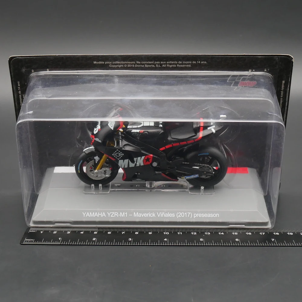

Diecast Ixo 1/18 Scale Moto GP 2017 Yamaha YZ-M Yamaha Car Model Collectible Toy Gift Souvenir Display Ornament