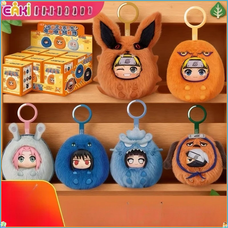 

EAKI Naruto Cute Plump Vinyl & Plush Backpack Charms, Blind Box Figures, Christmas & Birthday Gifts, Collectible Dolls