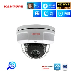 XMEYE 4K CCTV Security PoE Camera 8MP 5X Optical Zoom 2.7mm-13.5mm Indoor Outdoor Dome Video Surveillance Camera Set P2P Onvif