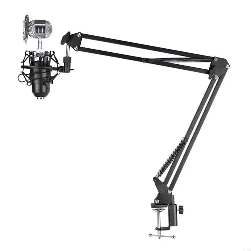 Microphone Boom Arm Stand Heavy Duty Adjustable Suspension Scissor Spring Built-in Mic Stand Bracket Accessories