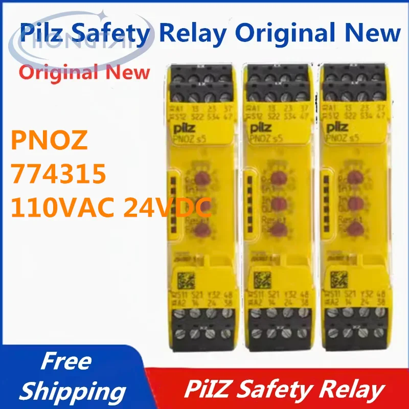 

Free Shipping PILZ PNOZ 774315 110VAC 24VDC PILZ Safety Relay Module Original New