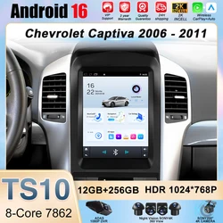 Android 16 For Chevrolet Captiva 2006 - 2011 Car Radio 9.7 inch Stereo Navigation GPS Head Unit Stereo Multimedia Player 5G WIFI