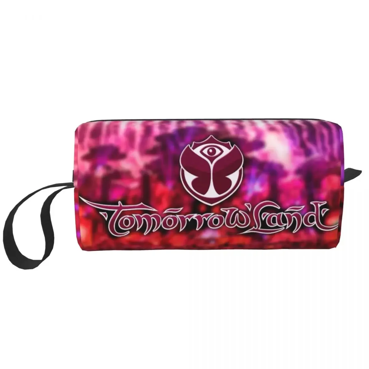 

Tomorrowlands Music Large Makeup Bag Zipper Pouch Travel Cosmetic Bags Electronic Dance Organizer for Unisex