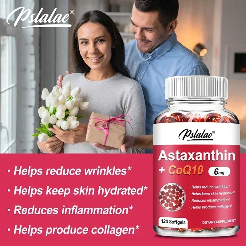 كبسولات أستازانتين + CoQ10 - تعزز الأوعية الدموية وصحة القلب وإنتاج الطاقة ومضادات الأكسدة وامتصاص عالي #5