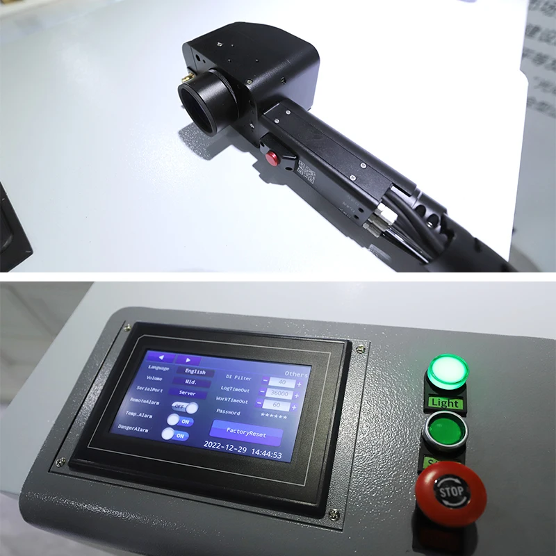 Laser Cleaning Machine Rust Removal Portable Paint Remove Backpack 100W 200W 300W Pulse Cleaning Machine