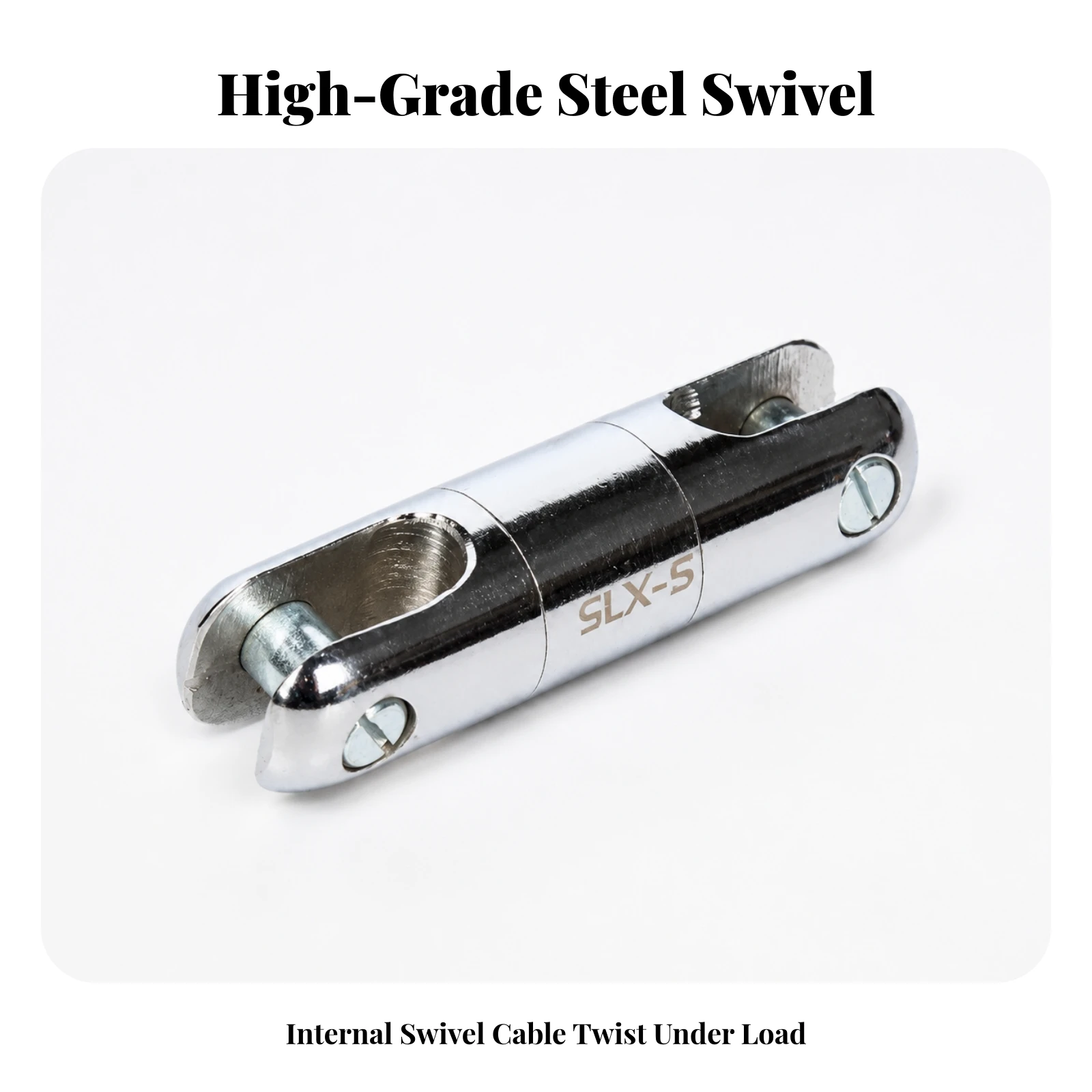Cable Pulling Swivel Anti-Twist Rotary Connector Swivel Connector Compact Hardware High-Strength for Electricians