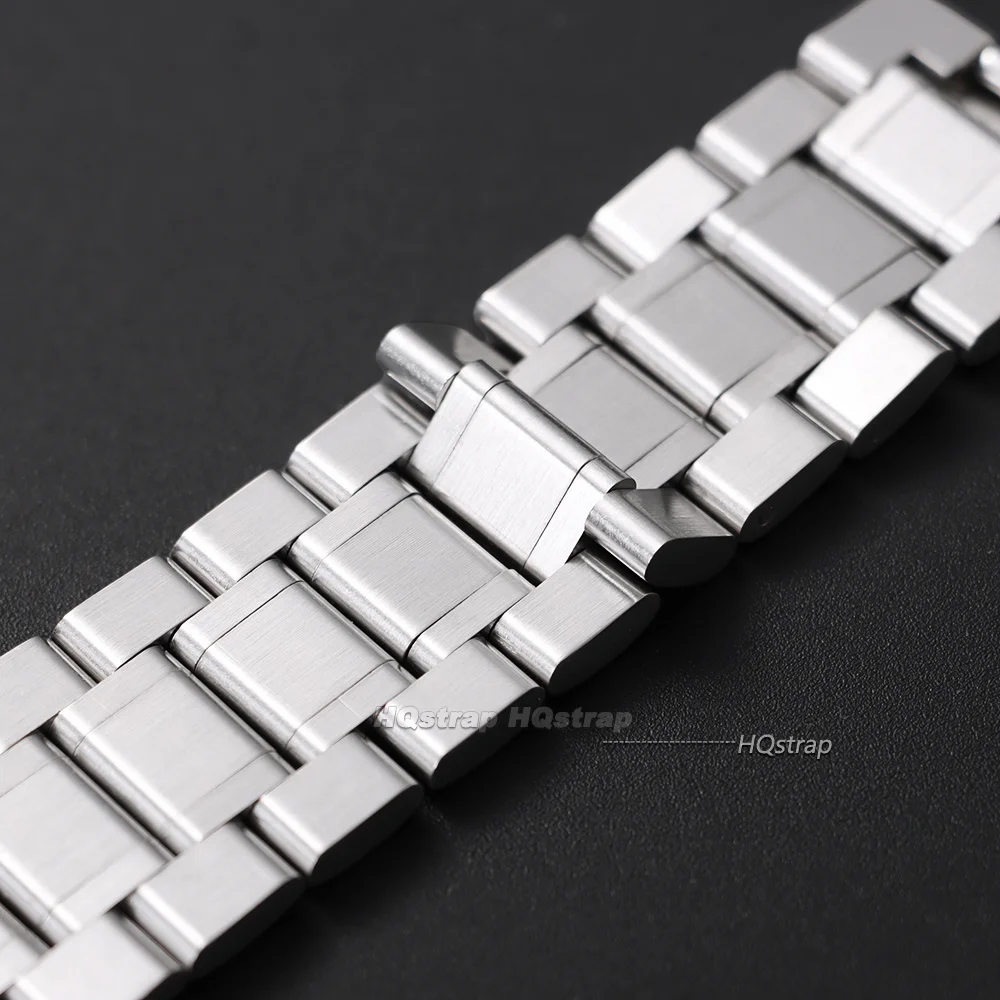 Gebogenes Edelstahl-Uhrenarmband 12/14/16/17/18/19/20/21/22/23/24mm Armband mit Schmetterlingsverschluss für Damen und Herren Universelles Band – Detail 14