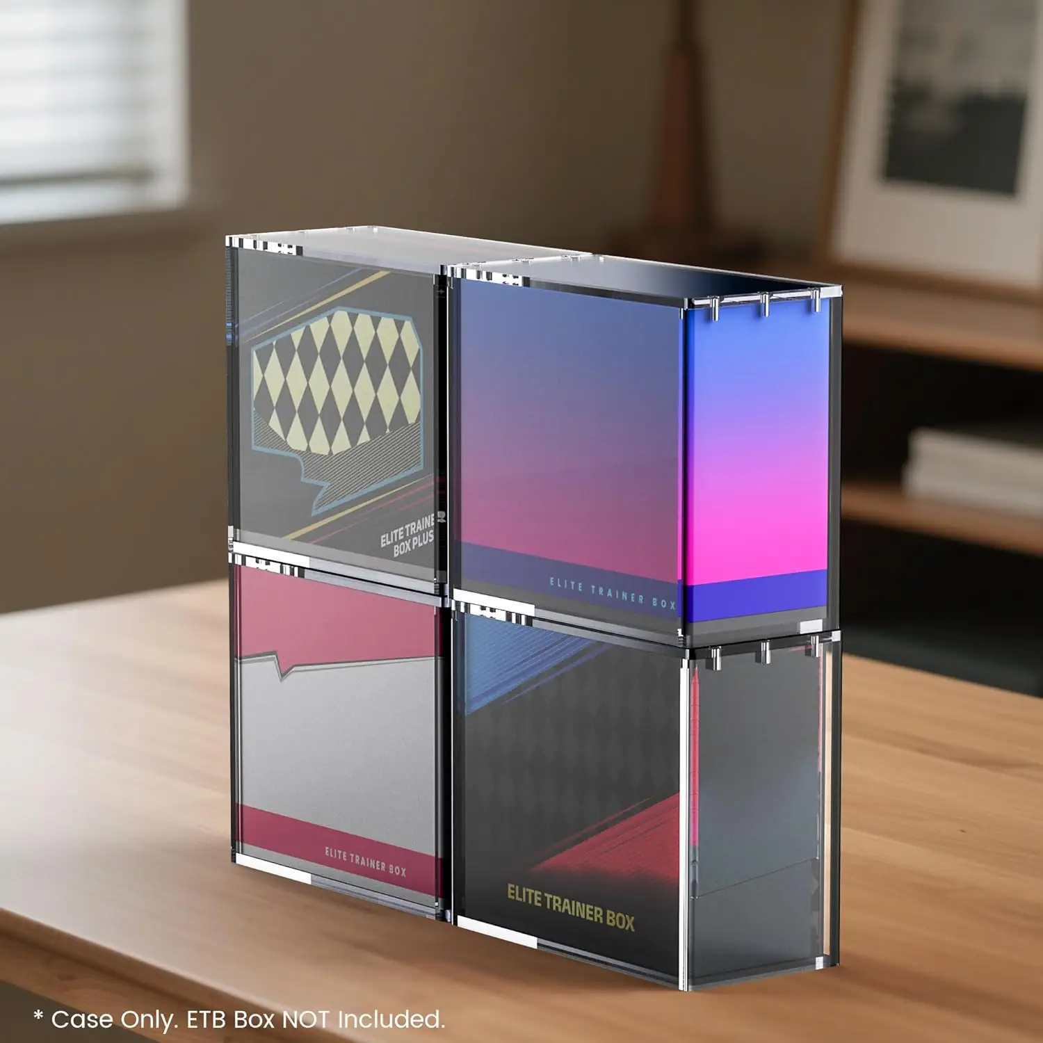 حافظة حماية ETB، صندوق عرض أكريليك شفاف بسمك 5 مم مع غطاء مغناطيسي، مقاوم للرطوبة، تخزين وعرض قوي