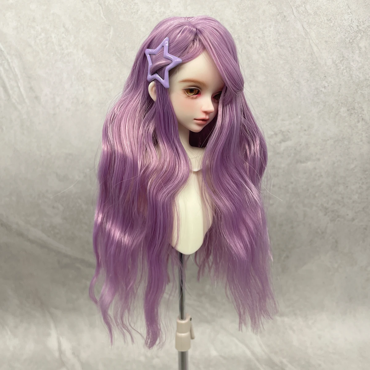 1/6 BJD Doll Wig Long Water Wave Long Curly Synthetic Wig For Girls DIY Makeup Accessories BJD Doll Hair Bundle Elegant Fashion image 2