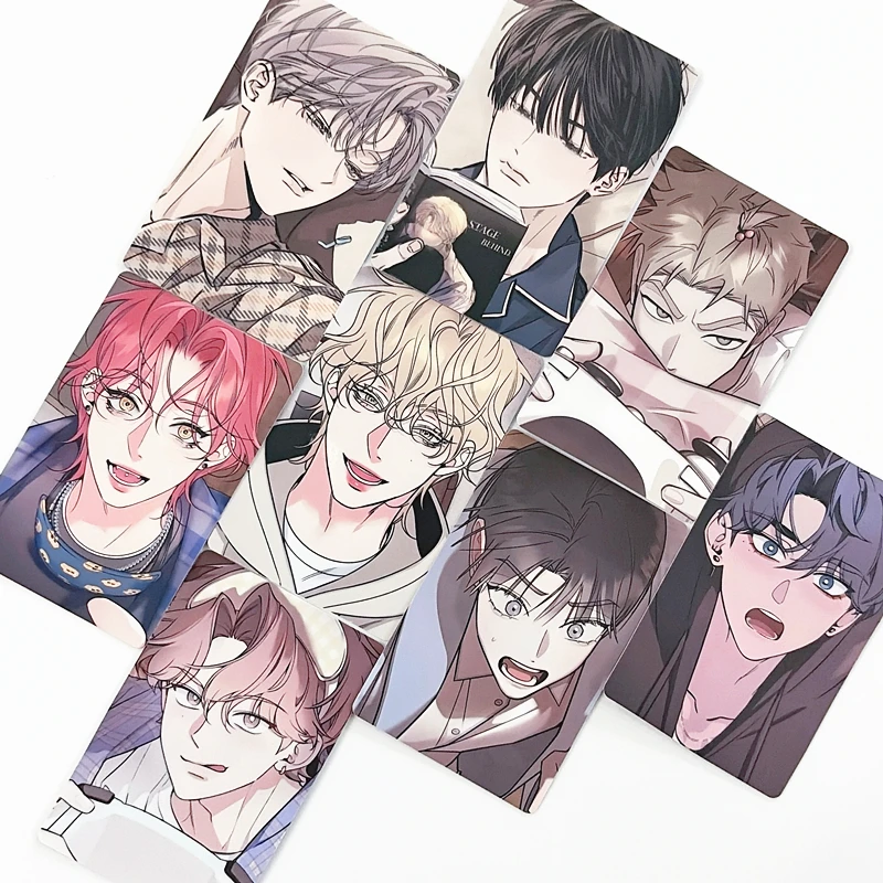 

Набор из 8 голографических фотокарточек с персонажами популярных корейских манхв, посвященный 10-летию, для фанатов, коллекционный подарок