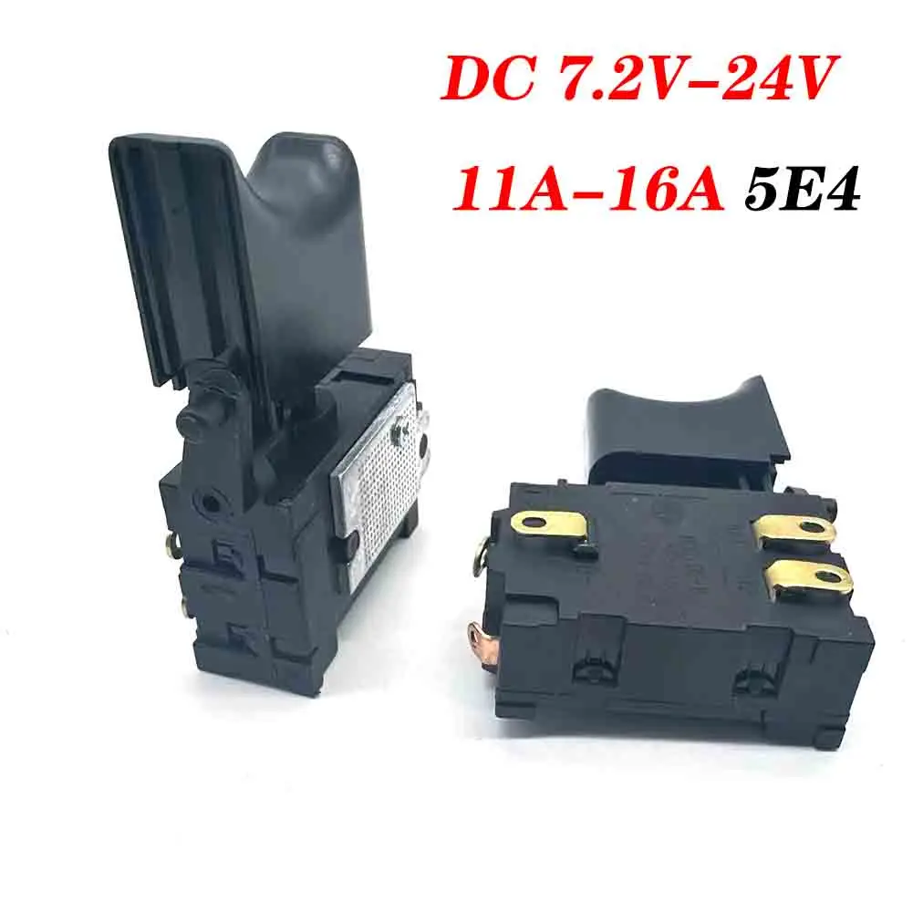 تيار مستمر 7.2-24 فولت 16A 5E4 لبطارية ليثيوم مفتاح مثقاب لاسلكي التحكم في السرعة مفتاح الزناد الكهربائي مع ضوء صغير ﻿