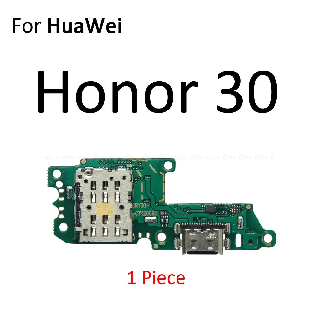 USB Charging Charger Dock Port Board With Microphone Mic Flex Cable For HuaWei Honor 30S 30i View Mate 40 30 Pro 5G Lite Plus