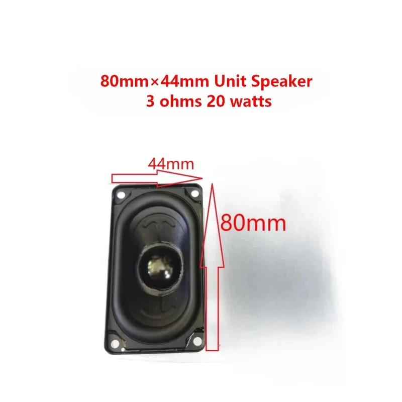 80mm×44mm 3 Ohm 20W DIY Audio Speaker Unit