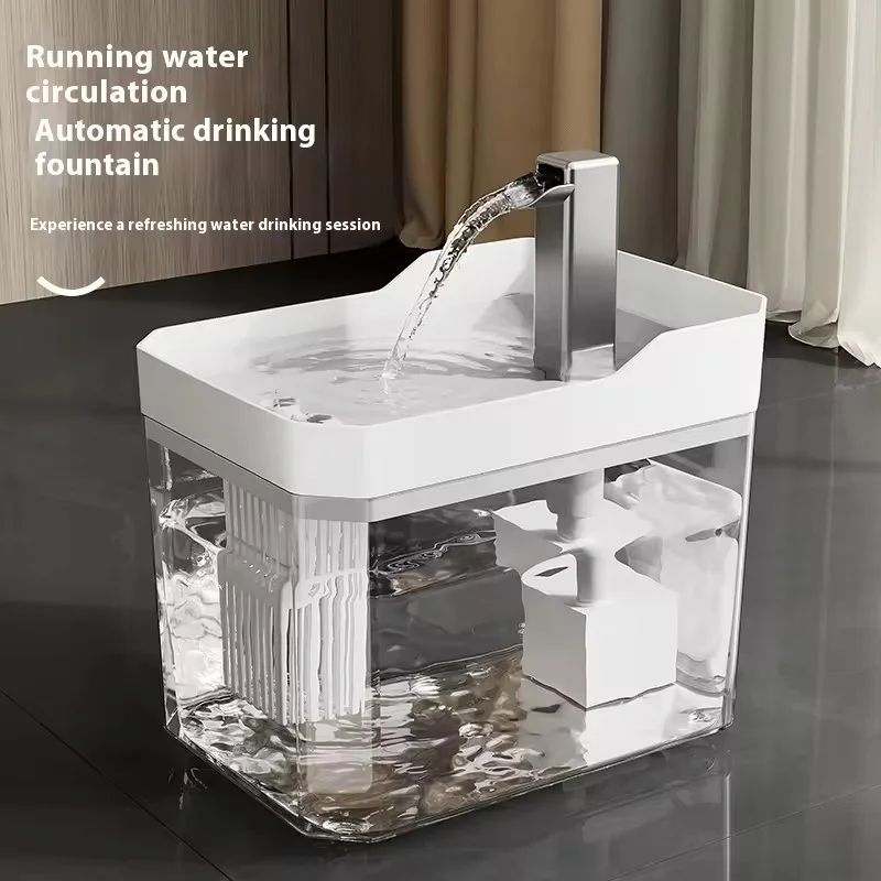 Usb Powered Pet Water Fountain Auto Circulating Filter Drinking Dispenser Silent Water Bowl For Cat Dog Pets Hydration Supply