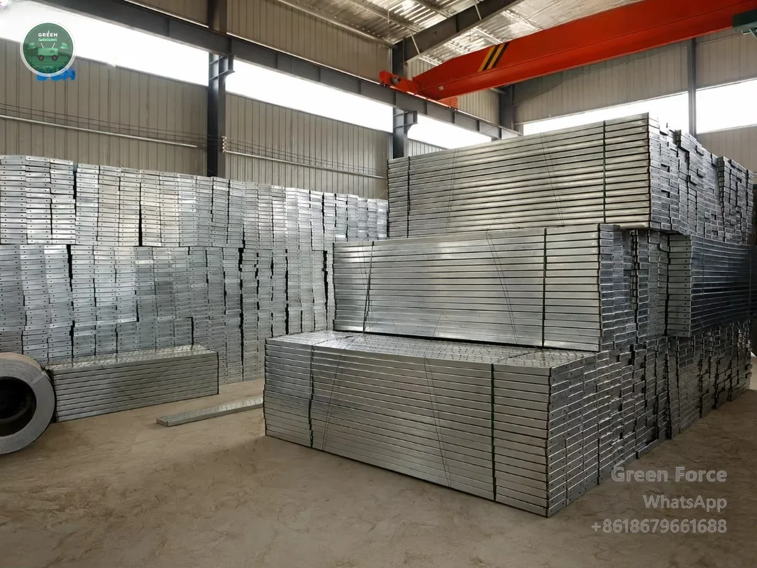 Wholesale Pre-Galvanized Ribbed Perforated Scaffold Board Without Hook For Structural Work Platforms