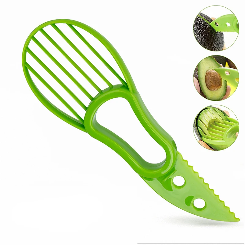 

Avocado Cutter Tools Plastic Knife Butter Fruit Slicer Peeler Pulp Separator Multifunctional Kitchen Gadgets Accessories