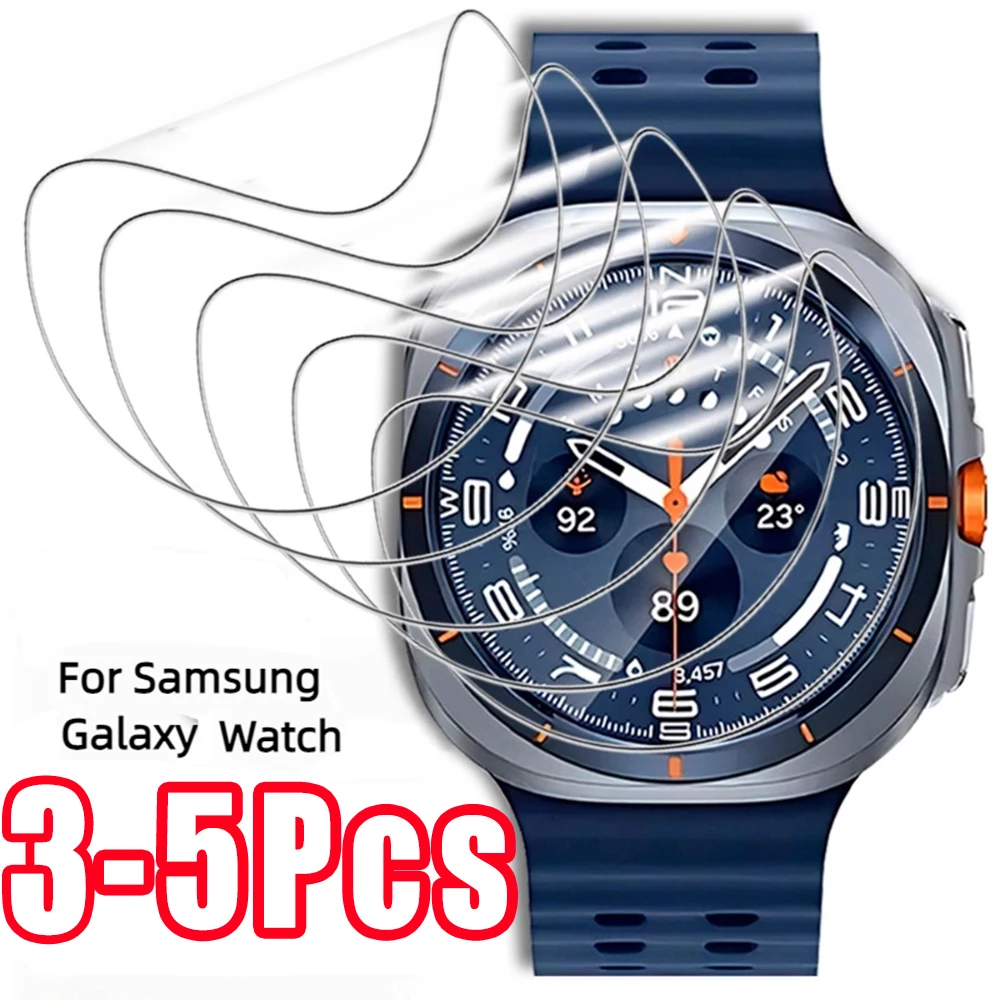 

Защитная пленка для экрана Samsung Galaxy Watch8 7 6 5 Classic 43 мм 46 мм, гидрогелевая пленка, защитный чехол для часов 8 40/44 мм, 3-5 шт.