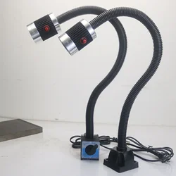 Led Cnc Machine Tool Werklamp Draaibank Lange Zwanenhals Werkplaats Werklampen Magnetische/Schroef Basis Super Heldere Industriële Lamp