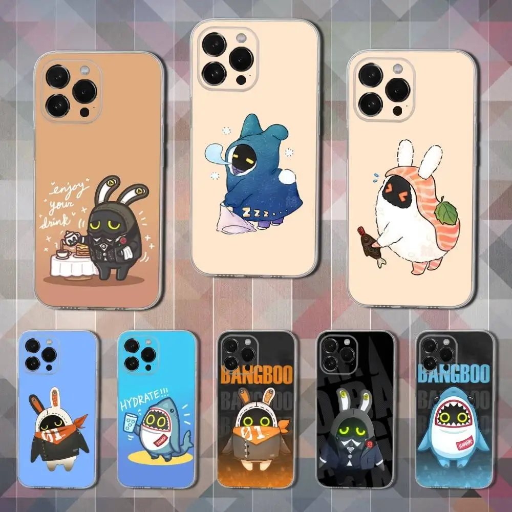 

B-Bangboo Game Z-Zero Zone Phone Case For iPhone 16,15,14,13,12,11 Pro,Max,Plus,X,XS,XR,SE,Mini Transparent Soft Cover