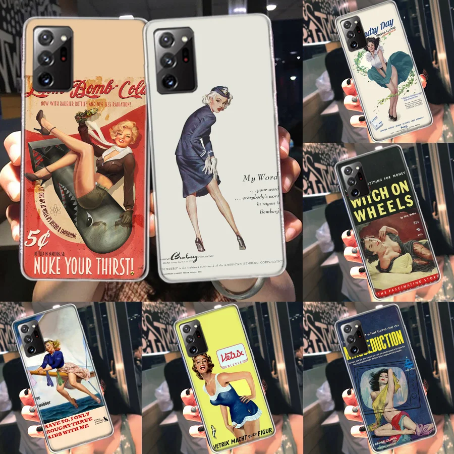 Sexy beauty poster advertisement Phone Case For Samsung Note 20 Ultra 10 9 8 A05S A15 A25 A35 A55 M11 M12 M21 M30S M31 M32 M51