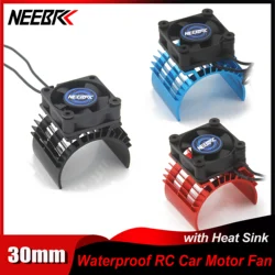 NEEBRC 30mm RC 모터 냉각 팬 듀얼 볼 베어링 5V-12V 25000RPM 3650 3660 브러시리스 모터용 방열판 홀더가 있는 급속 바람