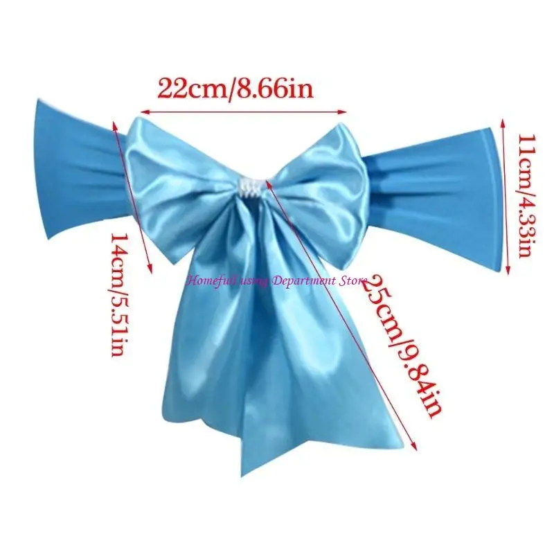 Chair Sash Bows Polyester Chair Bows Sash Stretch Band Perfect for Wedding Planners Event Organizers Enhancing Ambiances