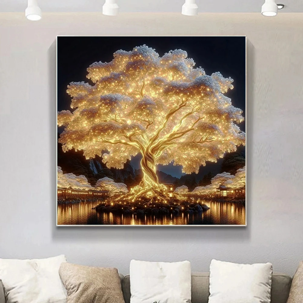 Landschaft Diamant Mosaik Fantasie Baum DIYlikes Bild Strass Diamant Malerei Kreuz Stich Kit Neue Ankunft Wand Dekoration