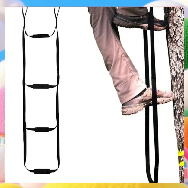 

Portable Tree Climbing Aider With Anti-Skidding Steps For Rock Caving Canyoning Rope Lader-ABUA