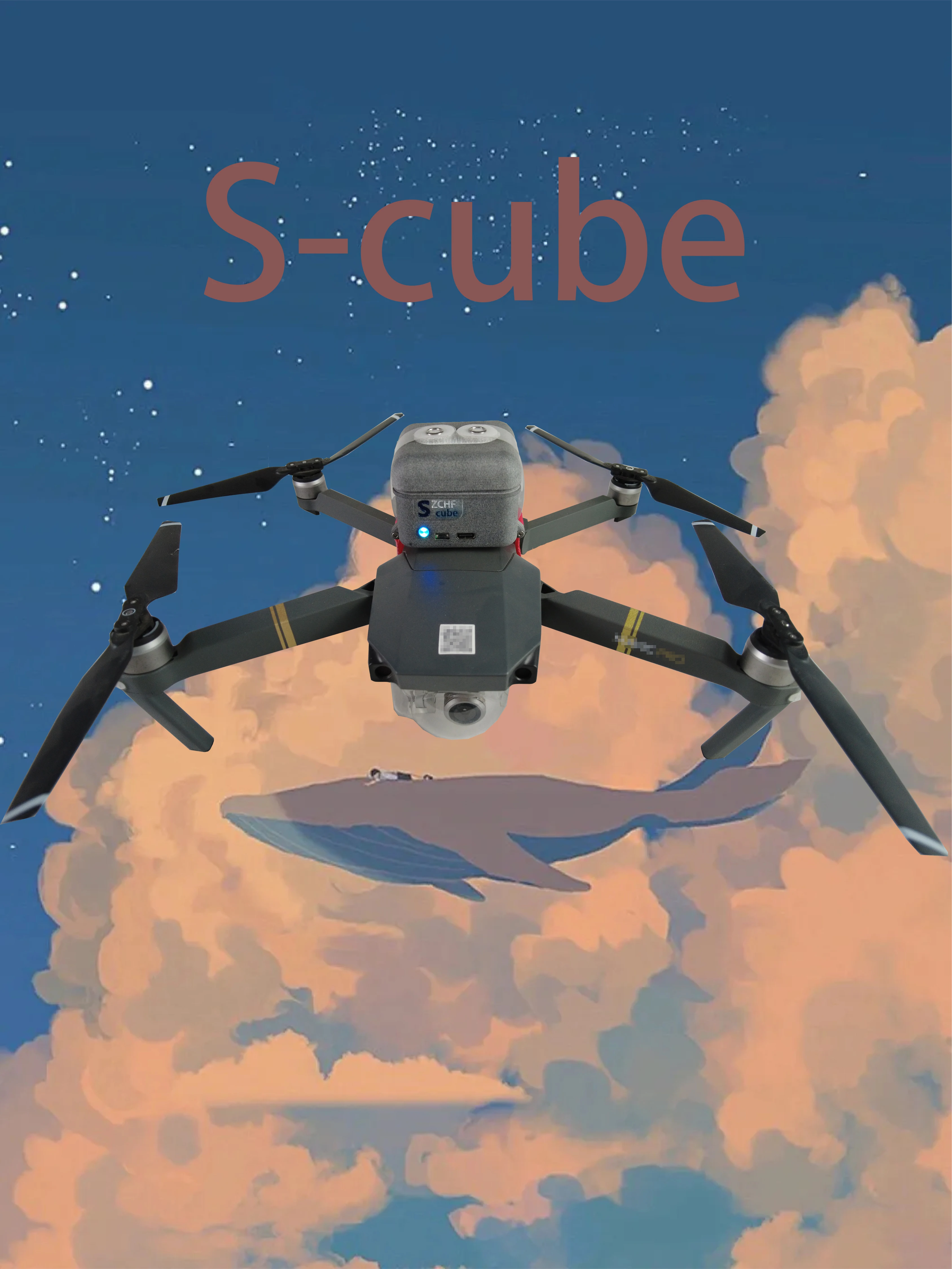 

Safe-Cube drone safety umbrella parachute Model aircraft crossing aircraft anti-bomb aircraft unmanned aerial vehicle universal