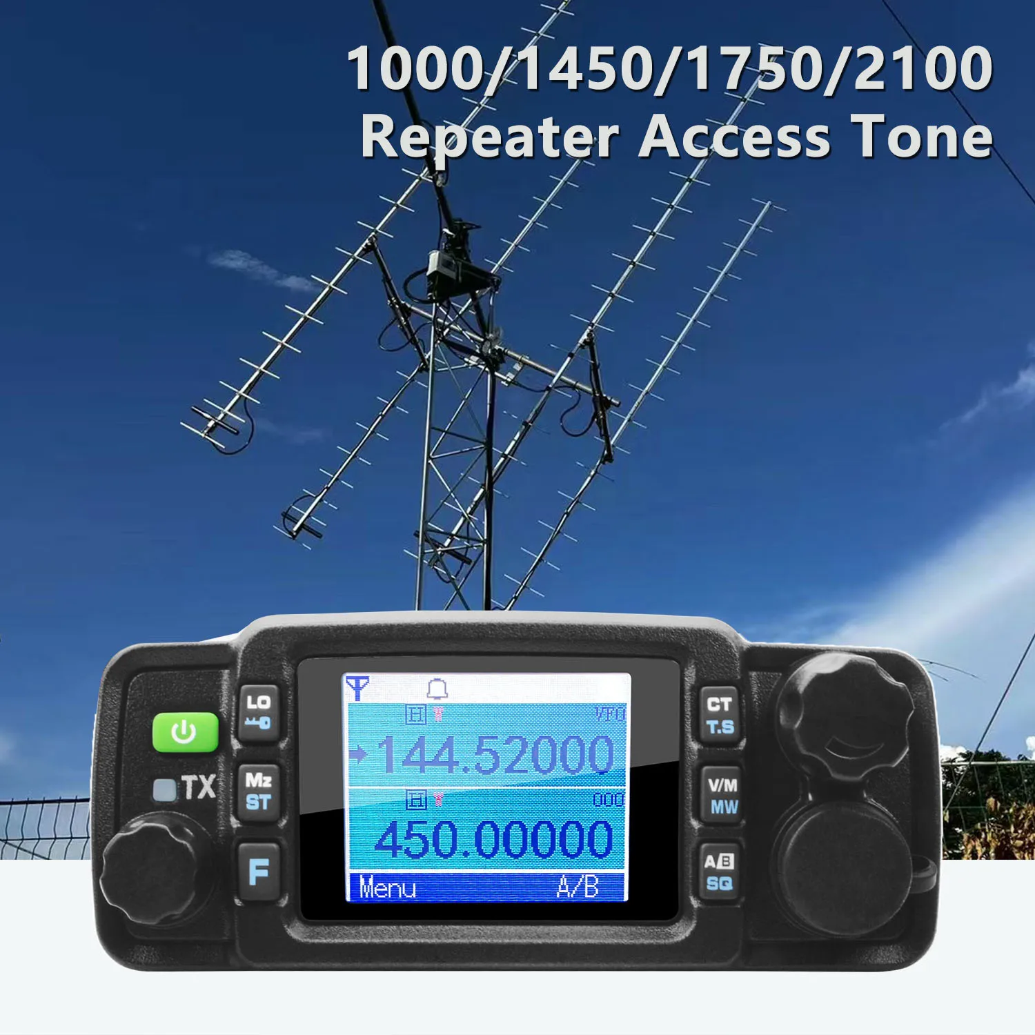 IP67 Waterproof 2M 70cm GMRS Dual Band Mini Mobile Radio 25W 200Ch DTMF 2 Tone 5Tone Signaling 1750 Repeater Tone TYT TH-8600