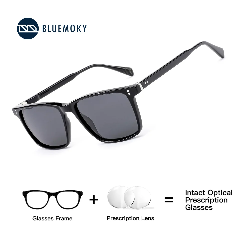 BLUEMOKY Modish Myopia Prescription Sunglasses Women Trend Acetate Uv400 Polarized Corrective Sun Glasses RTA-1006