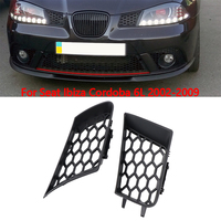 New 2Pcs Front Bumper Upper Grill Left Right Matte Black Replacement for Cordoba 6L 2002 2003 2004 2005 2006 2007-2009