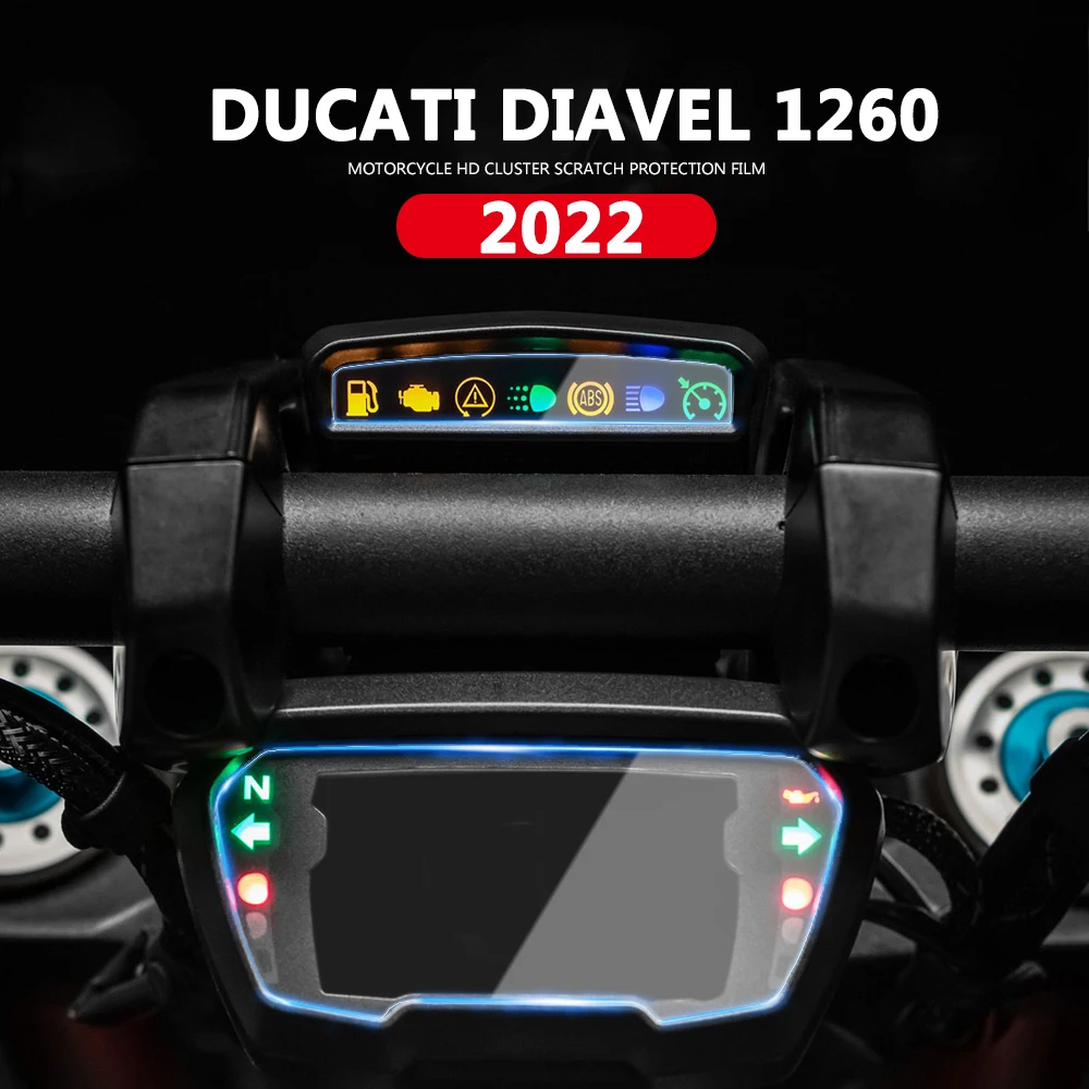 Película de protección para salpicadero de motocicleta, tablero de instrumentos para DUCATI DIAVEL 1260, 1260S, S, 2019, 2020, 2021, 2022