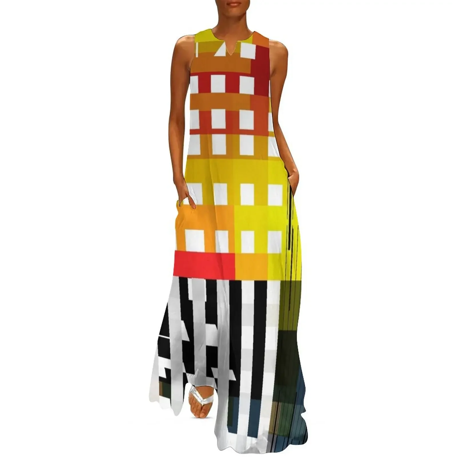 

Abstract Building Long Dress dress dresses dress korean style Casual dresses dresses for woman