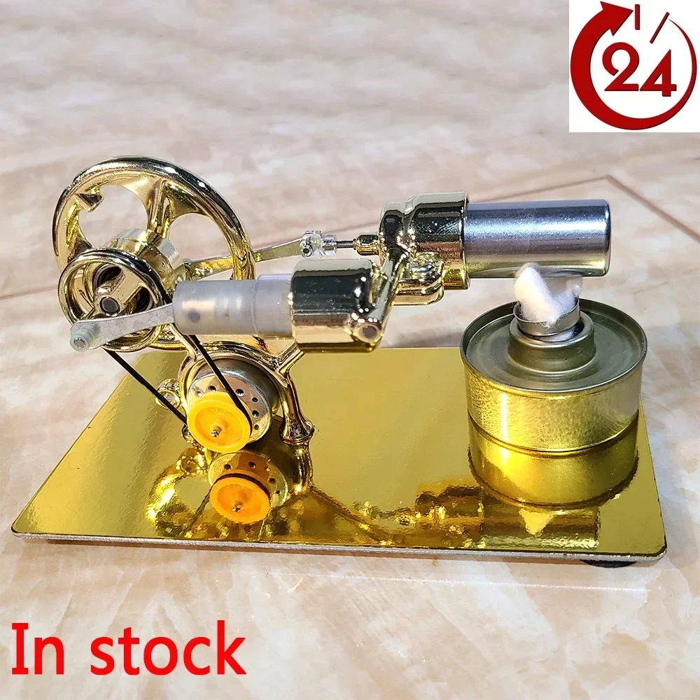 Hot Air Stirling Engine Motor Model Fluid Dynamic Physics Experimental Model Educational Science Toys