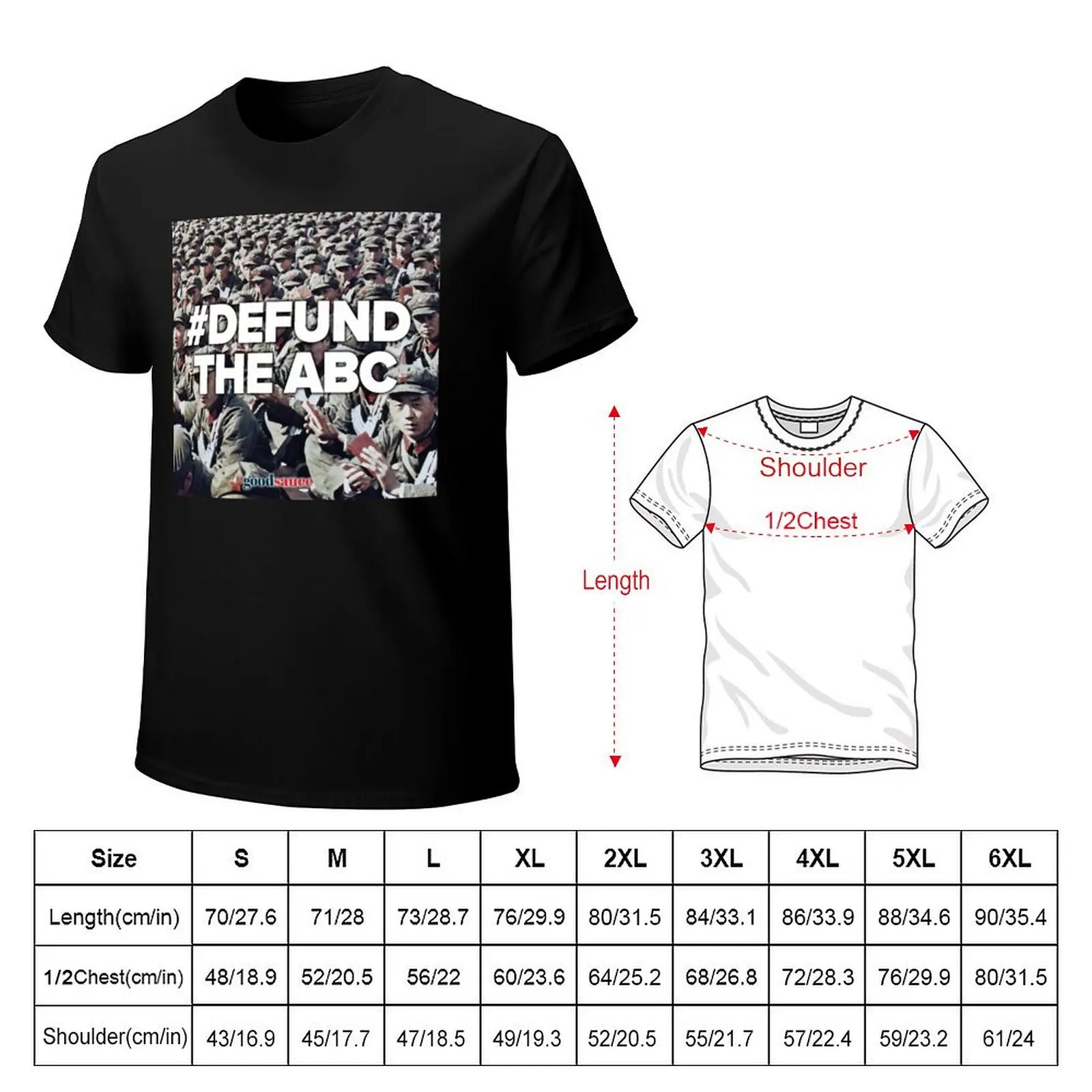 #Defund The ABC T-Shirt printed t shirts for man T-Shirt