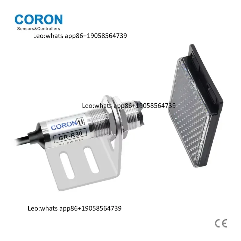 Optical Sensors  GR Series High Quality Photoelectric Beam Sensor 12-24VDC NPN/PNP Output Retro Reflection Mounting for